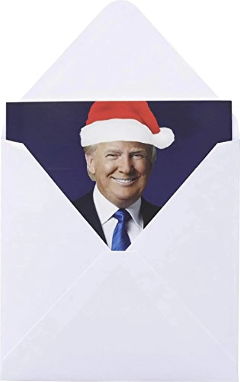 Talking Trump Christmas Card with Envelope - Wishes You A Merry Christmas In Donald Trump's REAL Voice