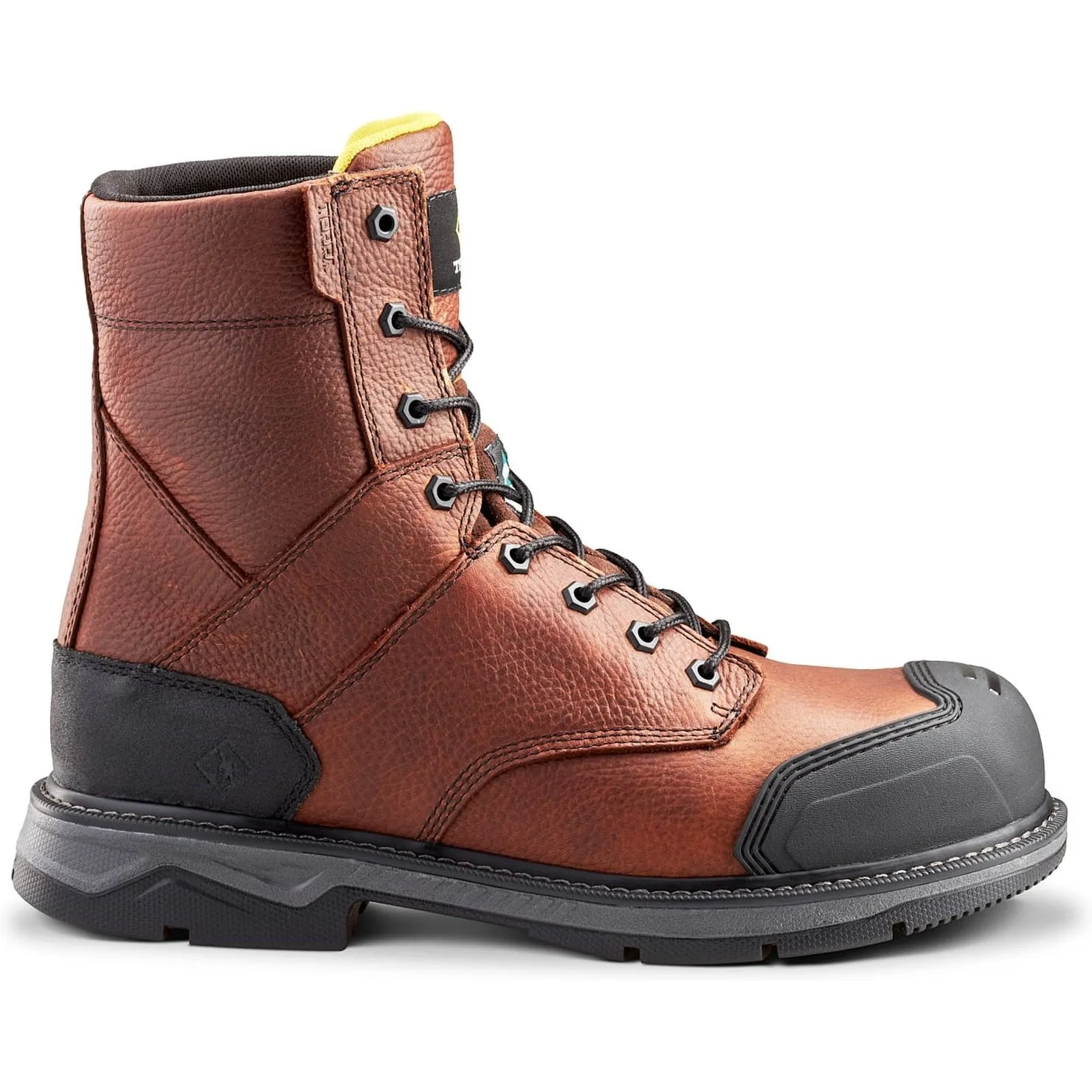 Terra Men's Patton 8 AT Waterproof Safety Work Boot -Brown- 4NS5BN