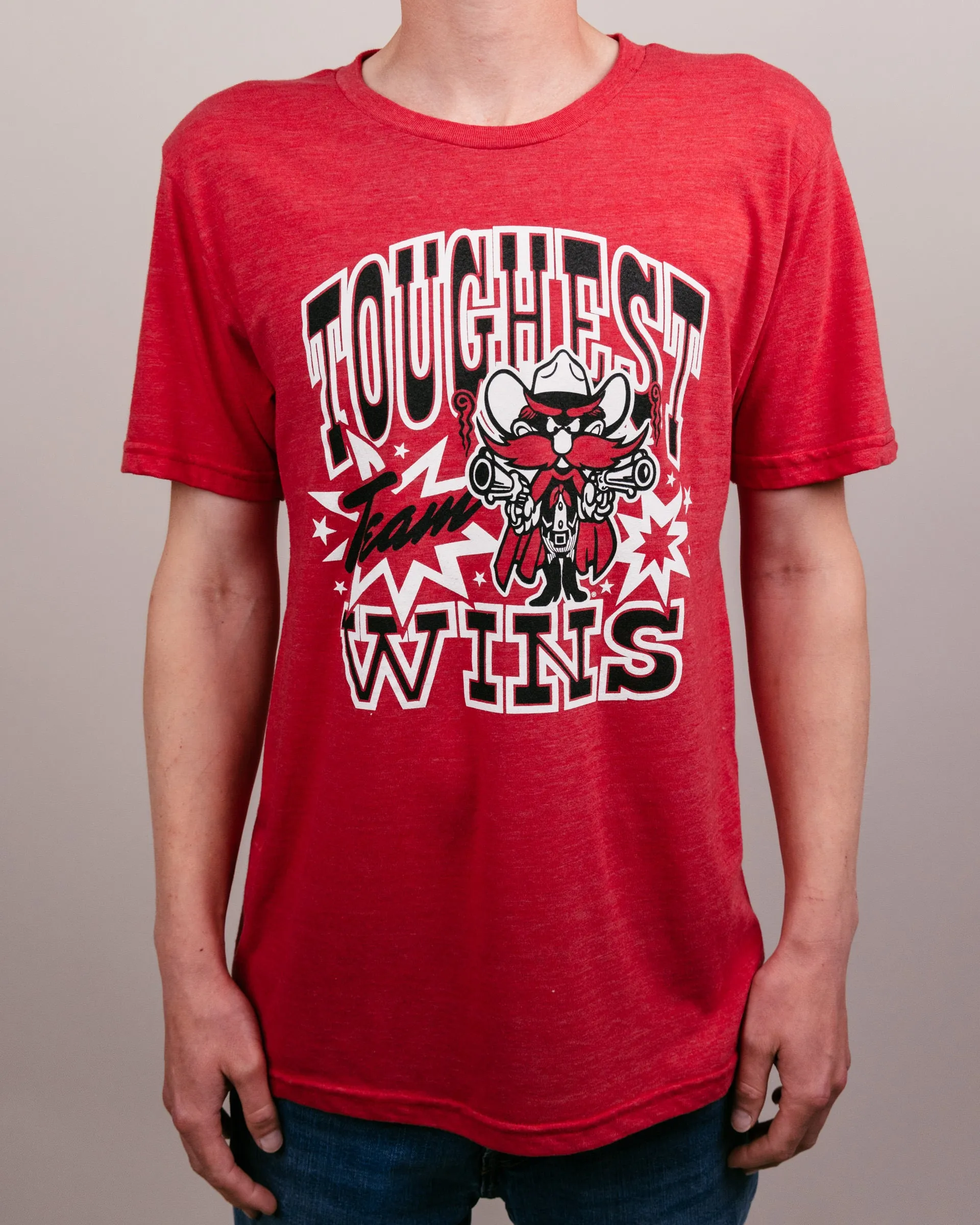 Texas Tech Toughest Team Wins Red T-Shirt