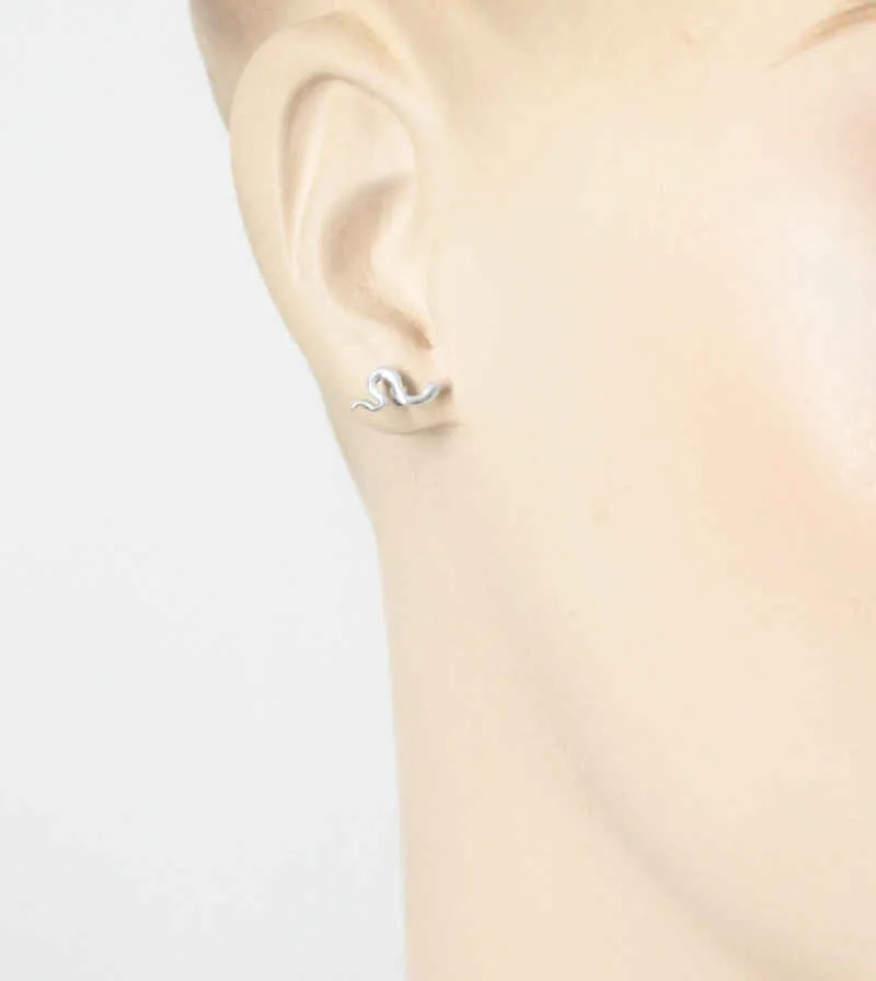 Tiny Slithering Snakes Stud Earrings