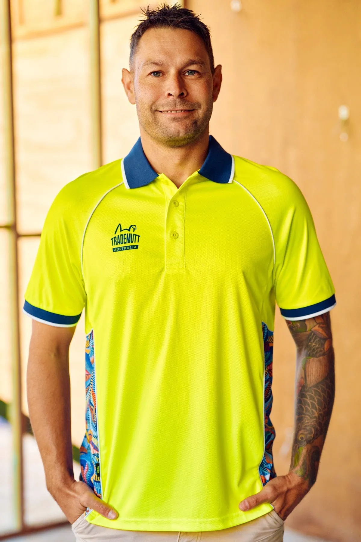 Unisex Yellow Snazzy Polo