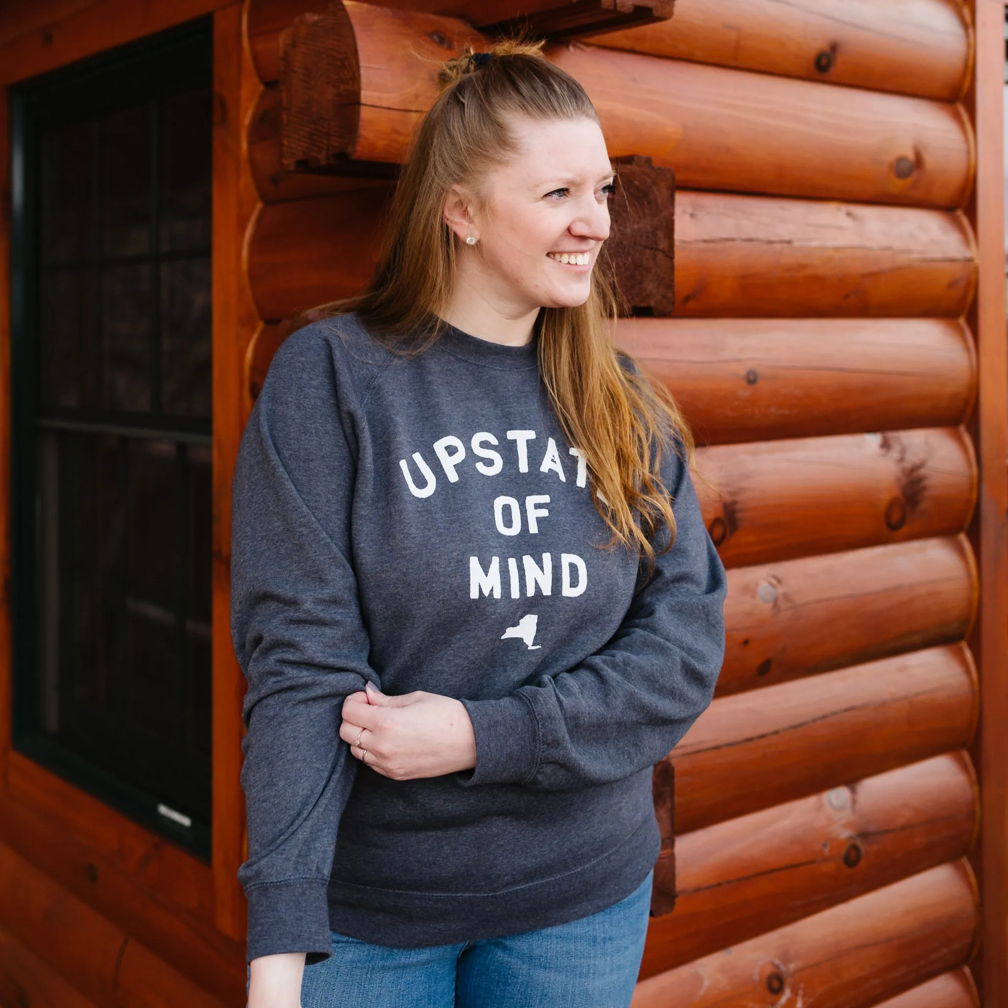 Upstate of Mind Crewneck - Charcoal Heather