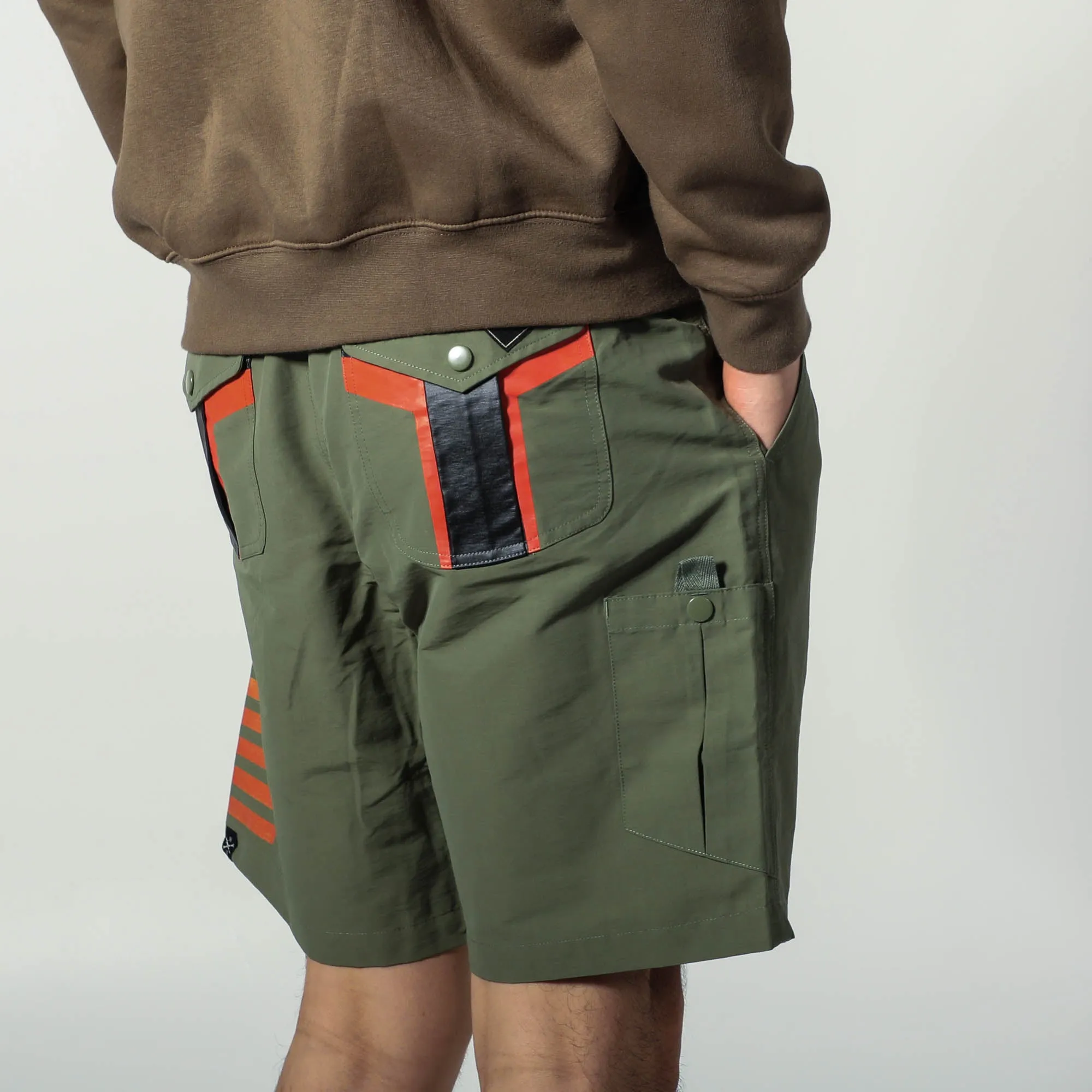 Warriors of Mandalore Olive Green Belted Cargo Shorts