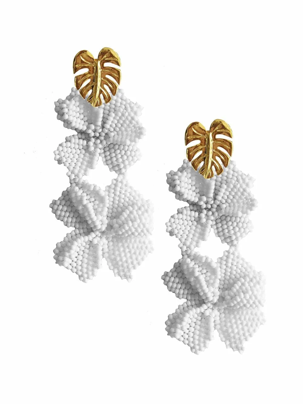 White Garden Earrings (2F)